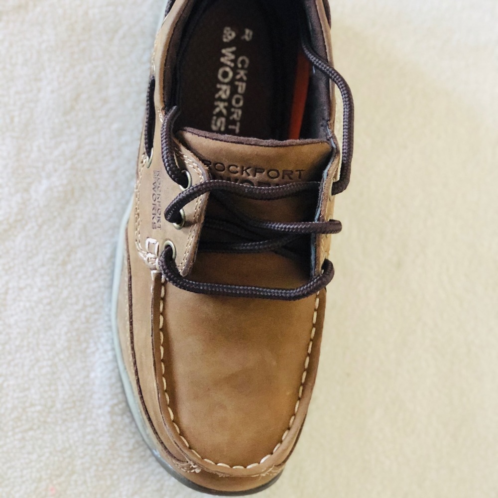 Rockport Works Womens Brown Loafer Shoes Size 8